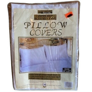 White Vinyl Pillow Covers 21 x 27 Inches